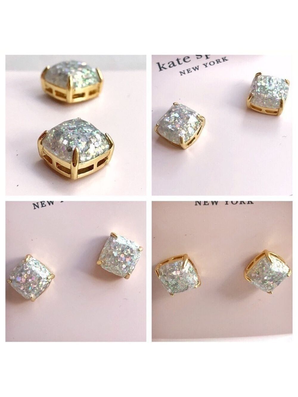 Kate Spade Mini Small Square Stud Earrings - Picture 9 of 11
